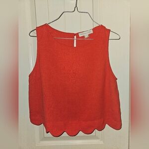 Red Sleeveless Top
